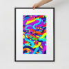 Lively Abstractions by Marie | Matte Paper Framed Poster With Mat - Image 4